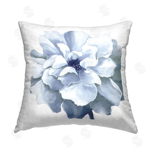 stupell industries Withaar | Blue Radiant Bloom Printed Throw Pillow