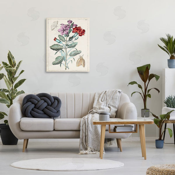 Stupell Industries World Art Group | Vintage Moths With Flowers Wall Art