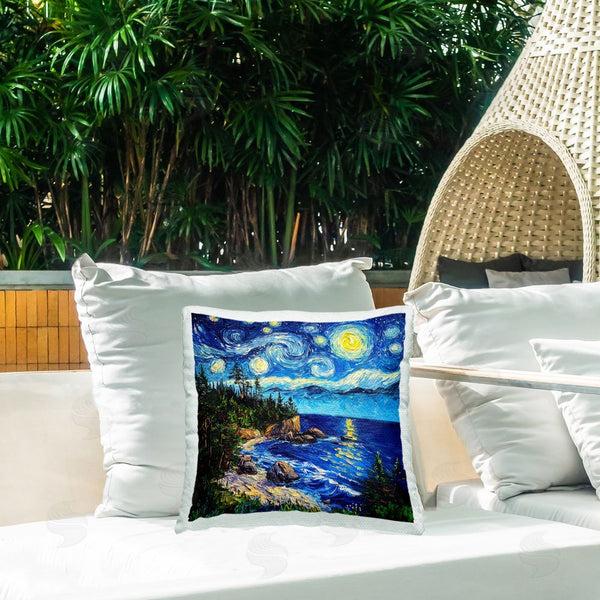 Stupell Industries Wumples | Acadia National Park Post Impressionist Printed Throw Pillow