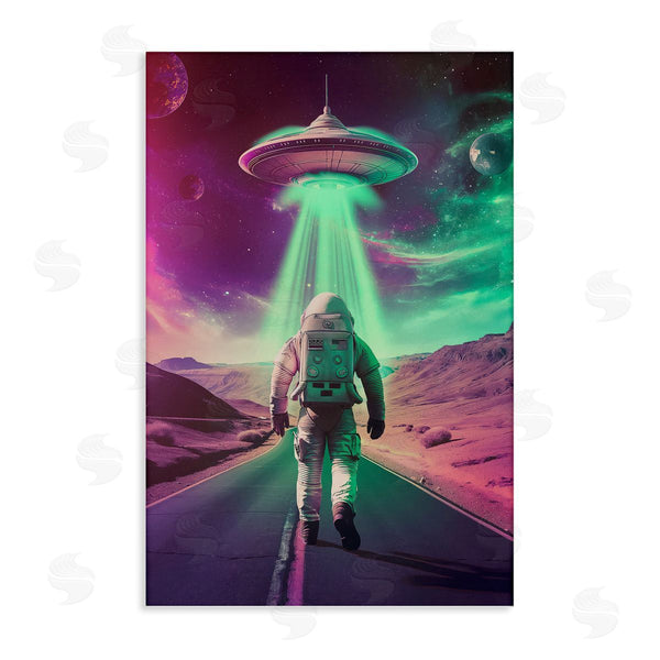 stupell industries Wumples | Astronaut Walking Toward UFO