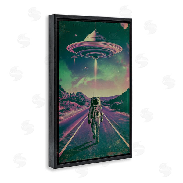 Stupell Industries Wumples | Astronaut With Overhead UFO