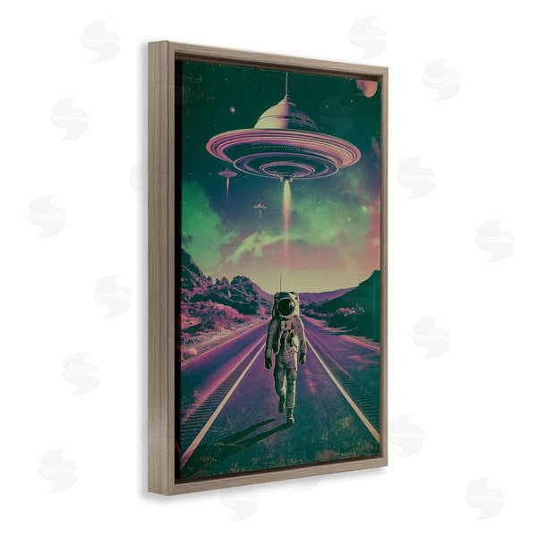 Stupell Industries Wumples | Astronaut With Overhead UFO