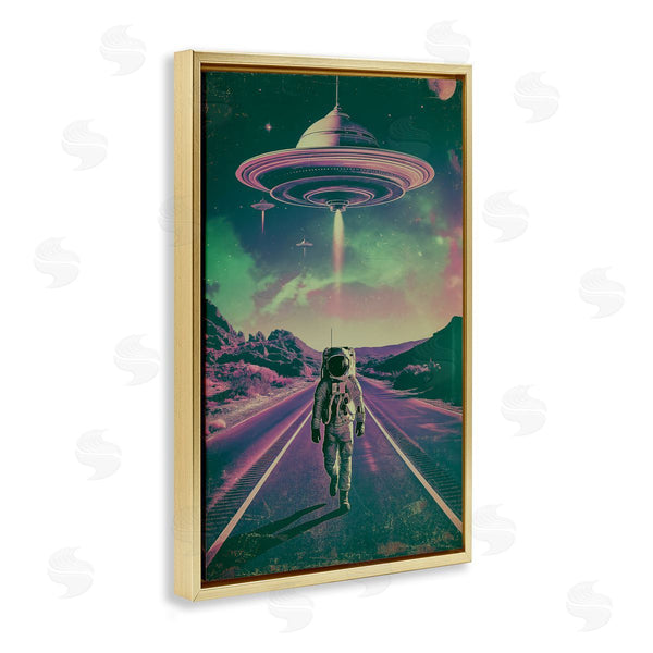 Stupell Industries Wumples | Astronaut With Overhead UFO