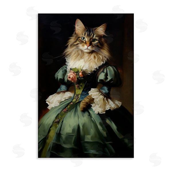 stupell industries Wumples | Cat in Elegant Dress Wall Art