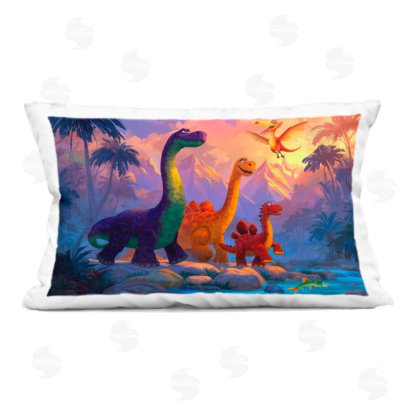 stupell industries Wumples | Dinosaur Friends In The Jungle Printed Throw Pillow