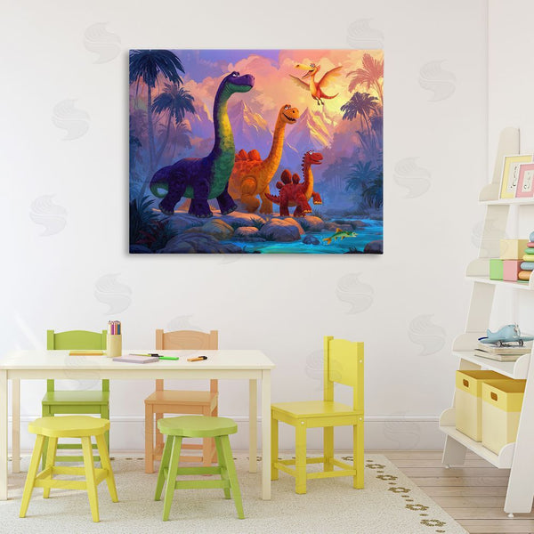 Stupell Industries Wumples | Dinosaur Friends In The Jungle Wall Art