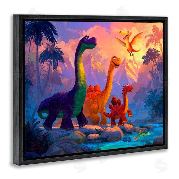 Stupell Industries Wumples | Dinosaur Friends In The Jungle Wall Art