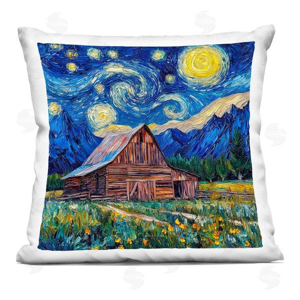 stupell industries Wumples | Grand Teton in Post Impressionist Style Printed Throw Pillow