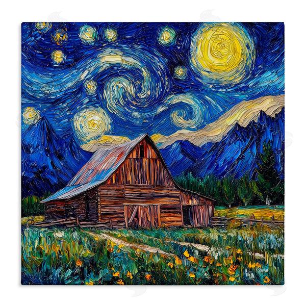 stupell industries Wumples | Grand Teton in Post Impressionist Style Wall Art
