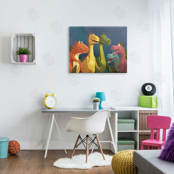 Stupell Industries Wumples | Happy Dinosaur Friends Wall Art