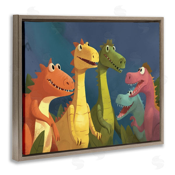 Stupell Industries Wumples | Happy Dinosaur Friends Wall Art