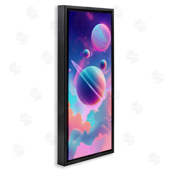 Stupell Industries Wumples | Pastel Clouds With Planets Wall Art
