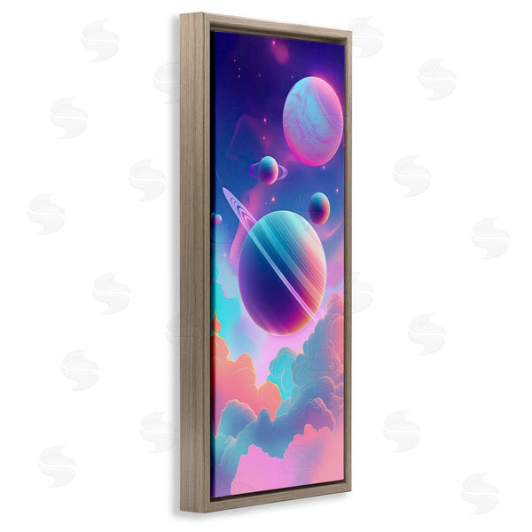 Stupell Industries Wumples | Pastel Clouds With Planets Wall Art