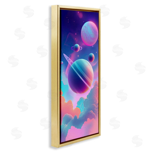 Stupell Industries Wumples | Pastel Clouds With Planets Wall Art