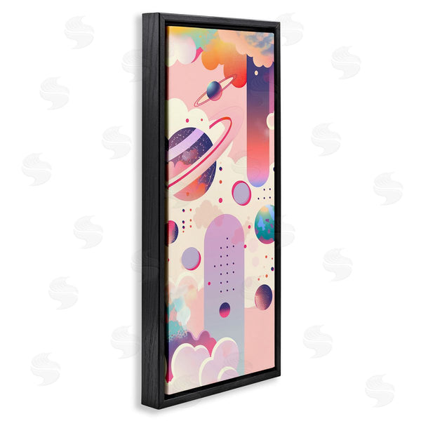 Stupell Industries Wumples | Surreal Geometric Planets Scene Wall Art