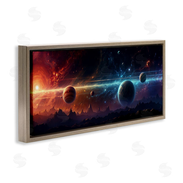 Stupell Industries Wumples | Surreal Planets Over Crags Wall Art