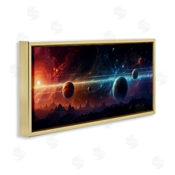 Stupell Industries Wumples | Surreal Planets Over Crags Wall Art
