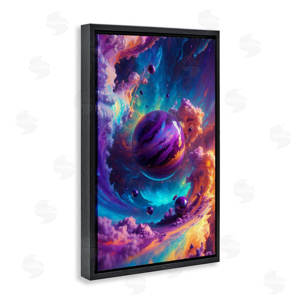 Stupell Industries Wumples | Surreal Planets With Chromatic Clouds