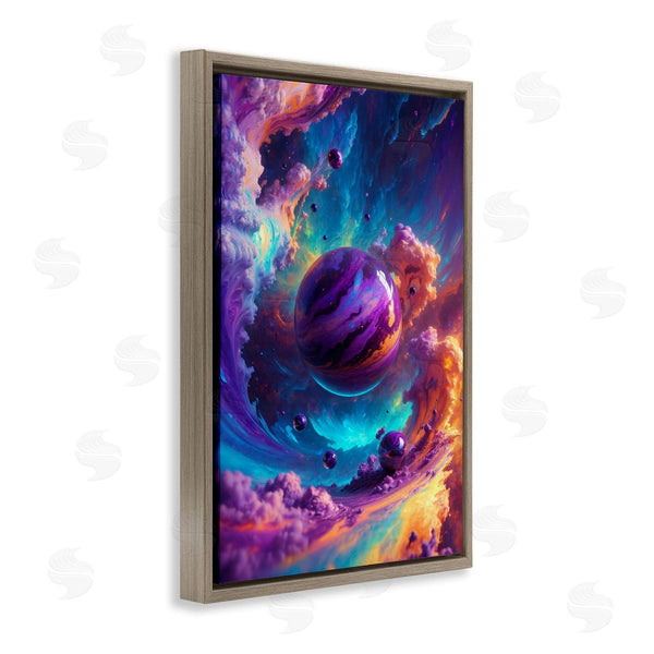 Stupell Industries Wumples | Surreal Planets With Chromatic Clouds