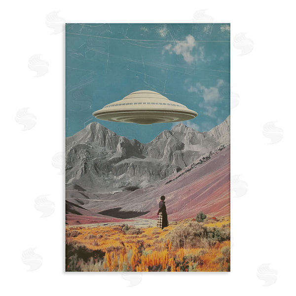 stupell industries Wumples | UFO over Mountain Valley