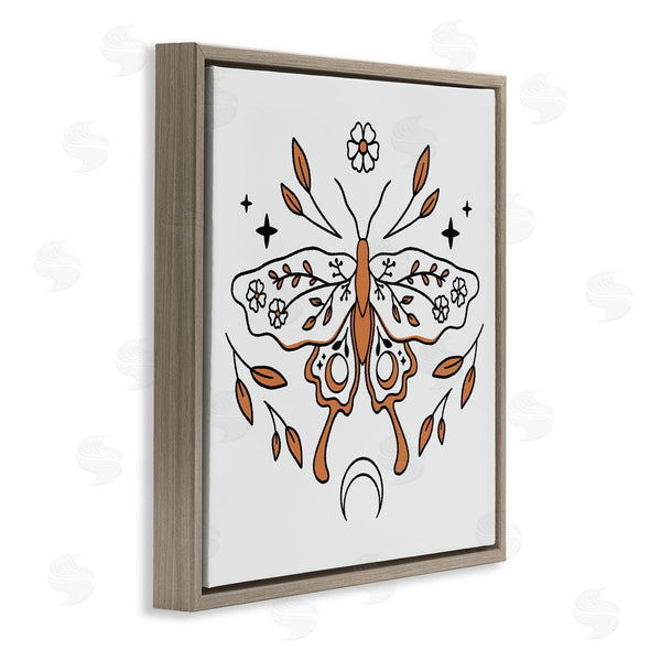 Stupell Industries XYZ Studio | Celestial Floral Moth