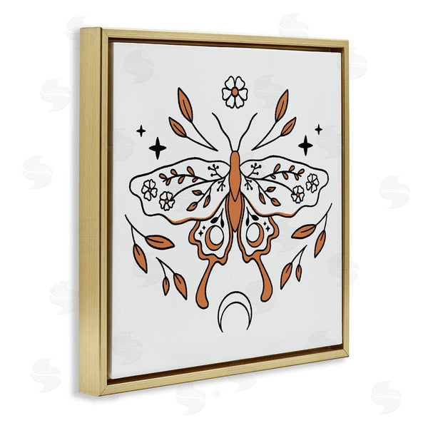 Stupell Industries XYZ Studio | Celestial Floral Moth