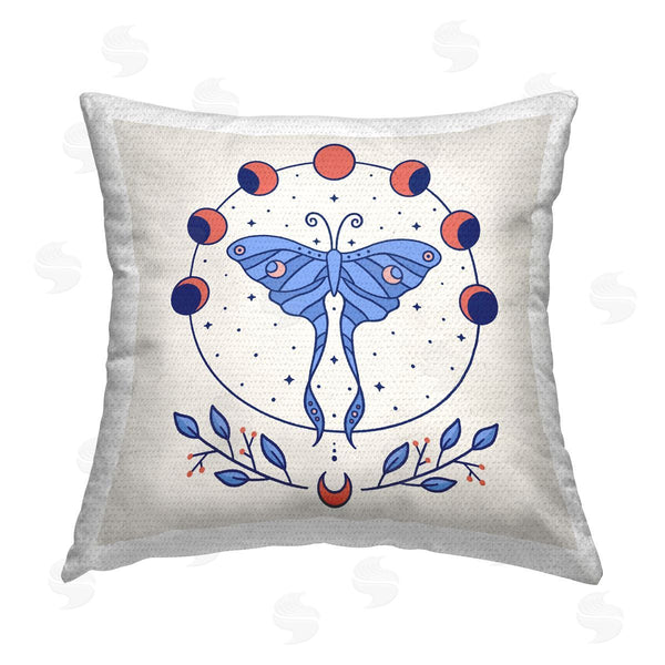 Stupell Industries XYZ Studio | Celestial Luna Moth Printed Throw Pillow