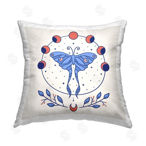 stupell industries XYZ Studio | Celestial Luna Moth Printed Throw Pillow