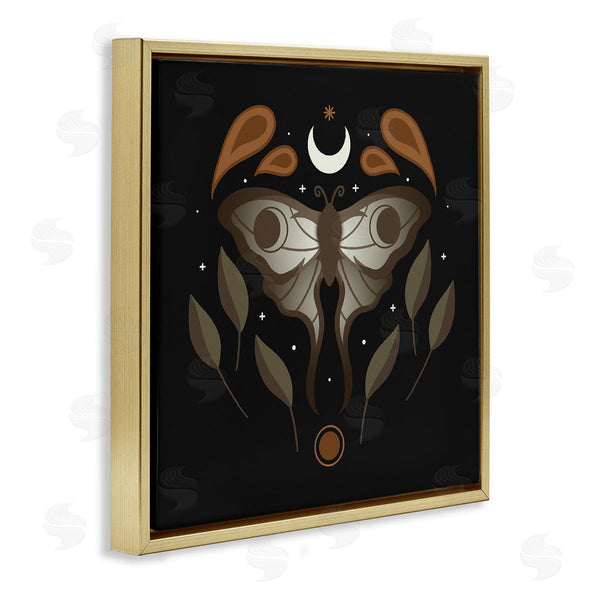 Stupell Industries XYZ Studio | Celestial Moth & Leaf Sprigs