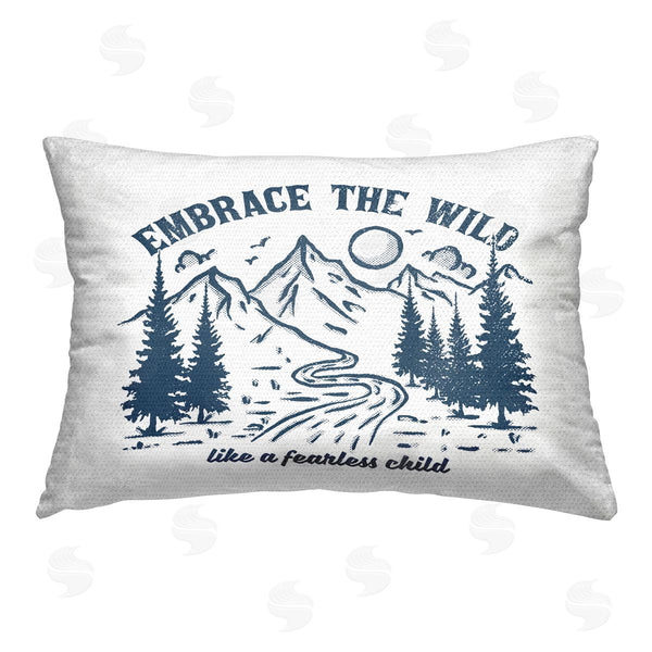 Stupell Industries XYZ Studio | Embrace The Wild Phrase Printed Throw Pillow