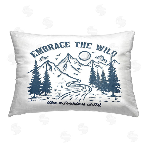 stupell industries XYZ Studio | Embrace the Wild Phrase Printed Throw Pillow