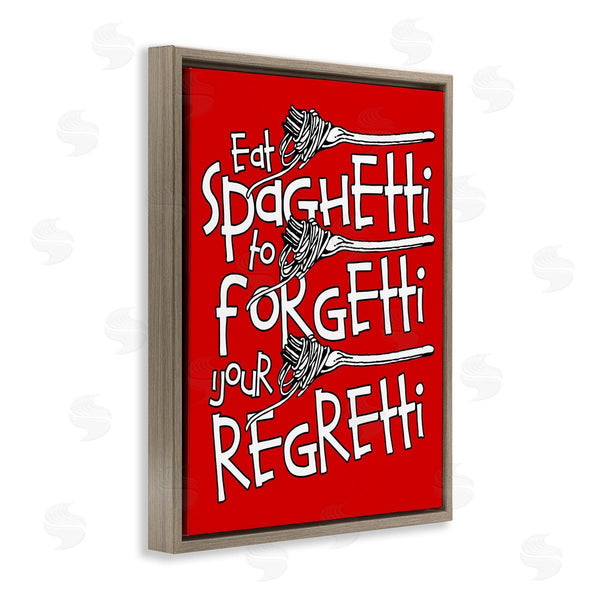 Stupell Industries XYZ Studio | Funny Eat Spaghetti Phrase