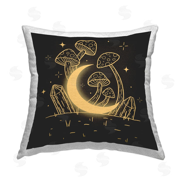 Stupell Industries XYZ Studio | Moon In The Shroom Printed Throw Pillow