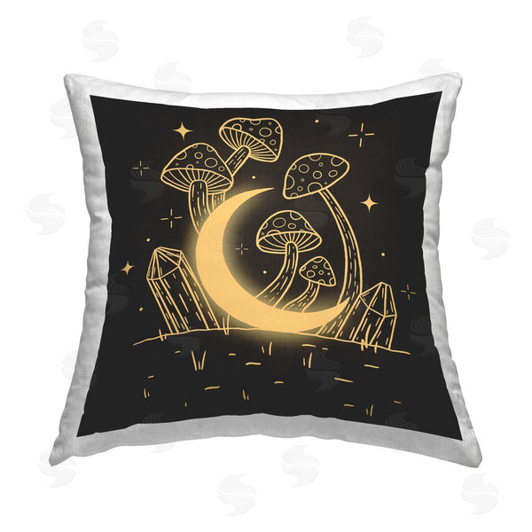 stupell industries XYZ Studio | Moon In The Shroom Printed Throw Pillow