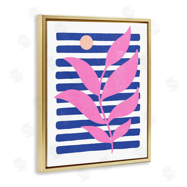 Stupell Industries XYZ Studio | Sunrise Sprig On Stripes
