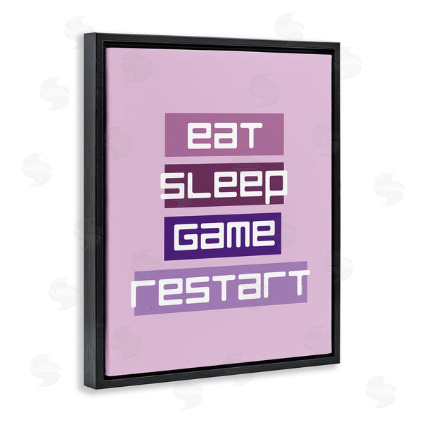 Stupell Industries Yass Naffas Designs | Eat Sleep Game Restart