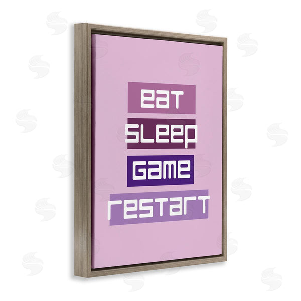 Stupell Industries Yass Naffas Designs | Eat Sleep Game Restart