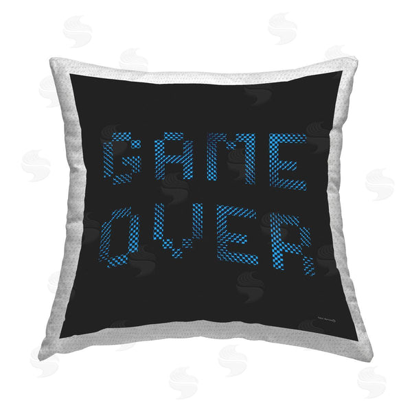 Stupell Industries Yass Naffas Designs | Game Over Pixel Phrase Printed Throw Pillow