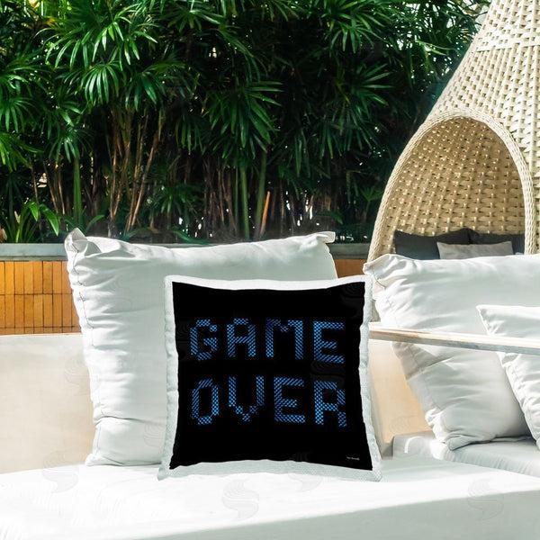 Stupell Industries Yass Naffas Designs | Game Over Pixel Phrase Printed Throw Pillow