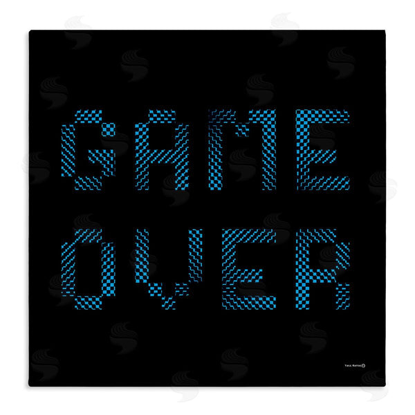 stupell industries Yass Naffas Designs | Game Over Pixel Phrase Wall Art