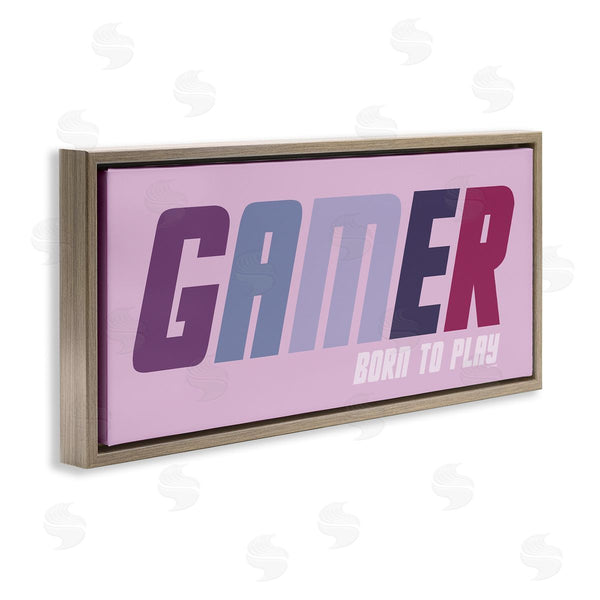 Stupell Industries Yass Naffas Designs | Gamer Born To Play Wall Art