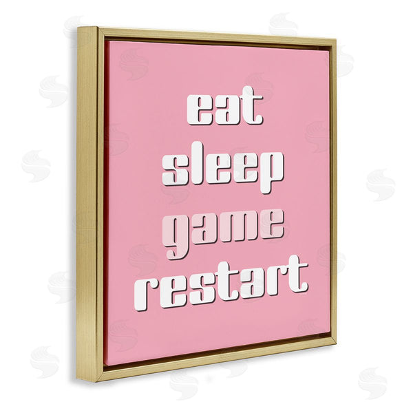 Stupell Industries Yass Naffas Designs | Gamer Phrases On Pink