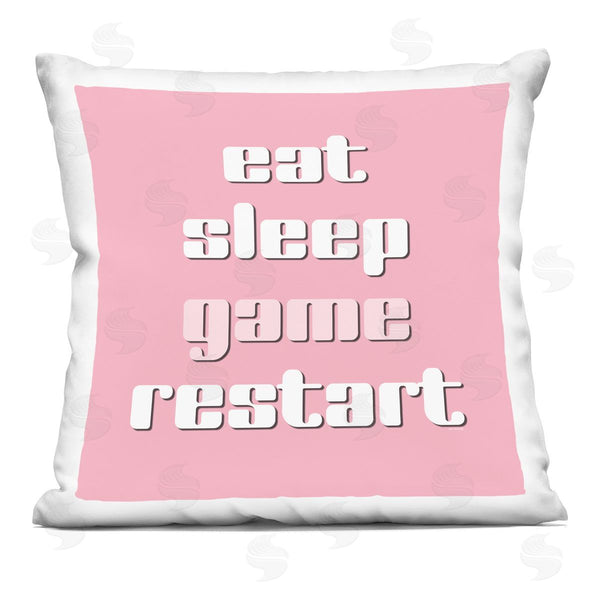 stupell industries Yass Naffas Designs | Gamer Phrases on Pink Printed Throw Pillow