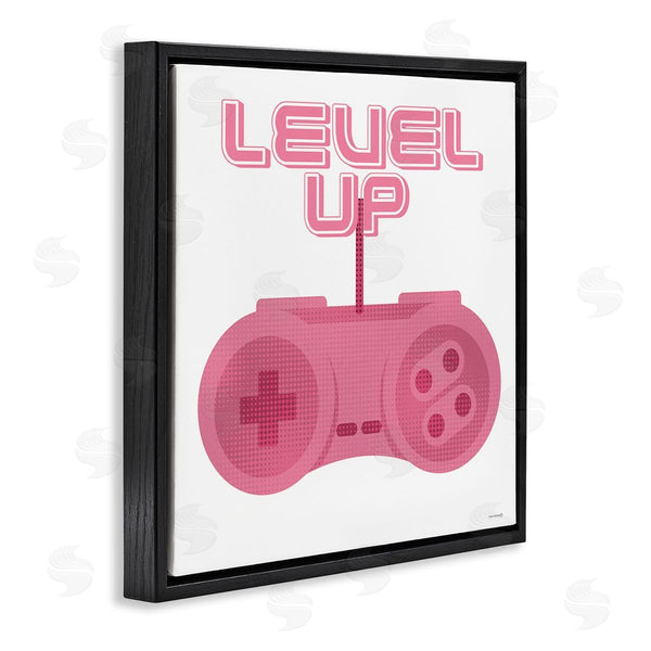 Stupell Industries Yass Naffas Designs | Girl Gamer Pink Level Up