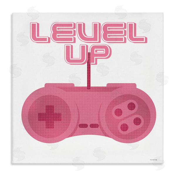 stupell industries Yass Naffas Designs | Girl Gamer Pink Level Up