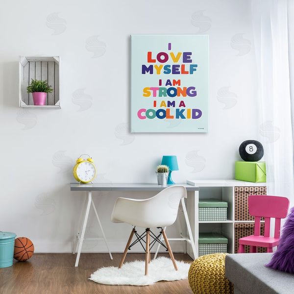 Stupell Industries Yass Naffas Designs | Kid's Self-Esteem Phrases Wall Art