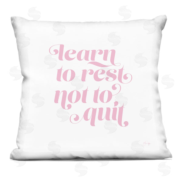 stupell industries Yass Naffas Designs | Learn To Rest Printed Throw Pillow