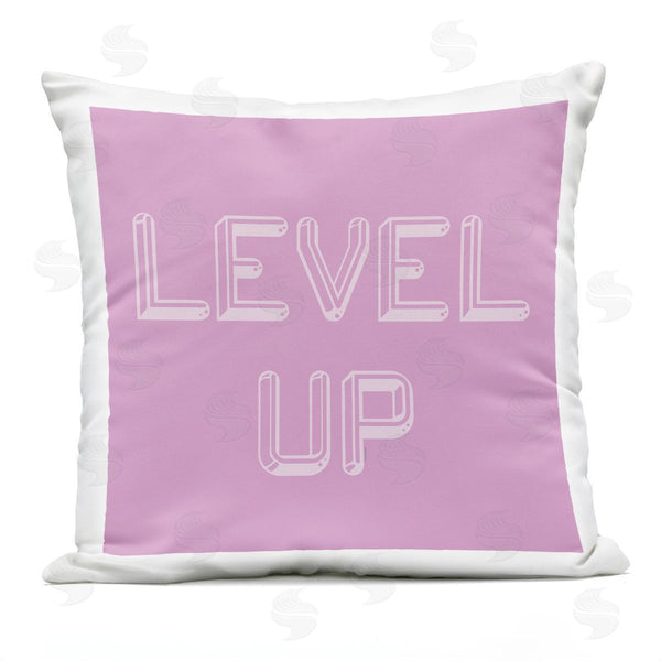 Stupell Industries Yass Naffas Designs | Level Up Purple & White Printed Throw Pillow