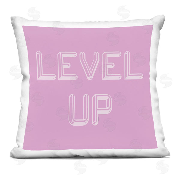 stupell industries Yass Naffas Designs | Level Up Purple & White Printed Throw Pillow