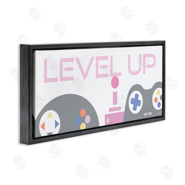Stupell Industries Yass Naffas Designs | Level Up Retro Joysticks Wall Art